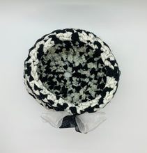 Load image into Gallery viewer, Black/White Crocheted Basket/Bowl