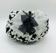 Load image into Gallery viewer, Black/White Crocheted Basket/Bowl