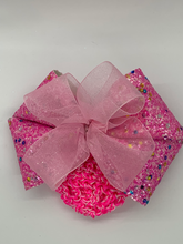 Load image into Gallery viewer, Glitter pink and soft pink bow