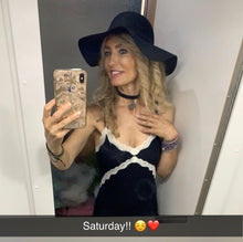 Load image into Gallery viewer, Black Necklace Choker With Pendant