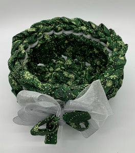 Christmas Green Crocheted Bowl