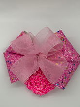 Load image into Gallery viewer, Glitter pink and soft pink bow
