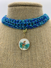 Load image into Gallery viewer, Sea Blue Necklace Choker With Pendant
